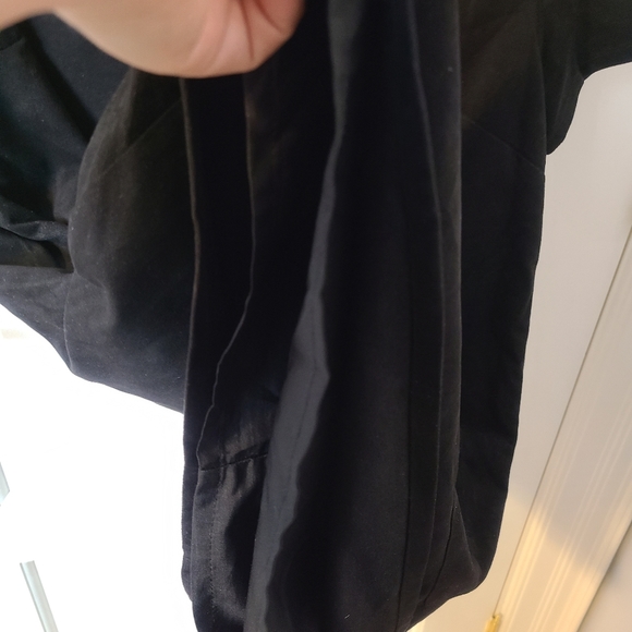 Forever 21 Lined Black Mini Dress Tie Front Short Sleeves Size M - Picture 5 of 6